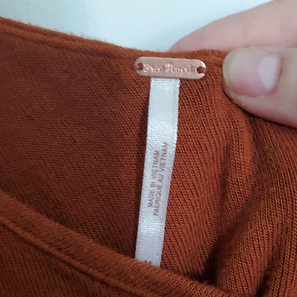 Free People High End Rust Stylish Tank Top - Picture 2 of 7
